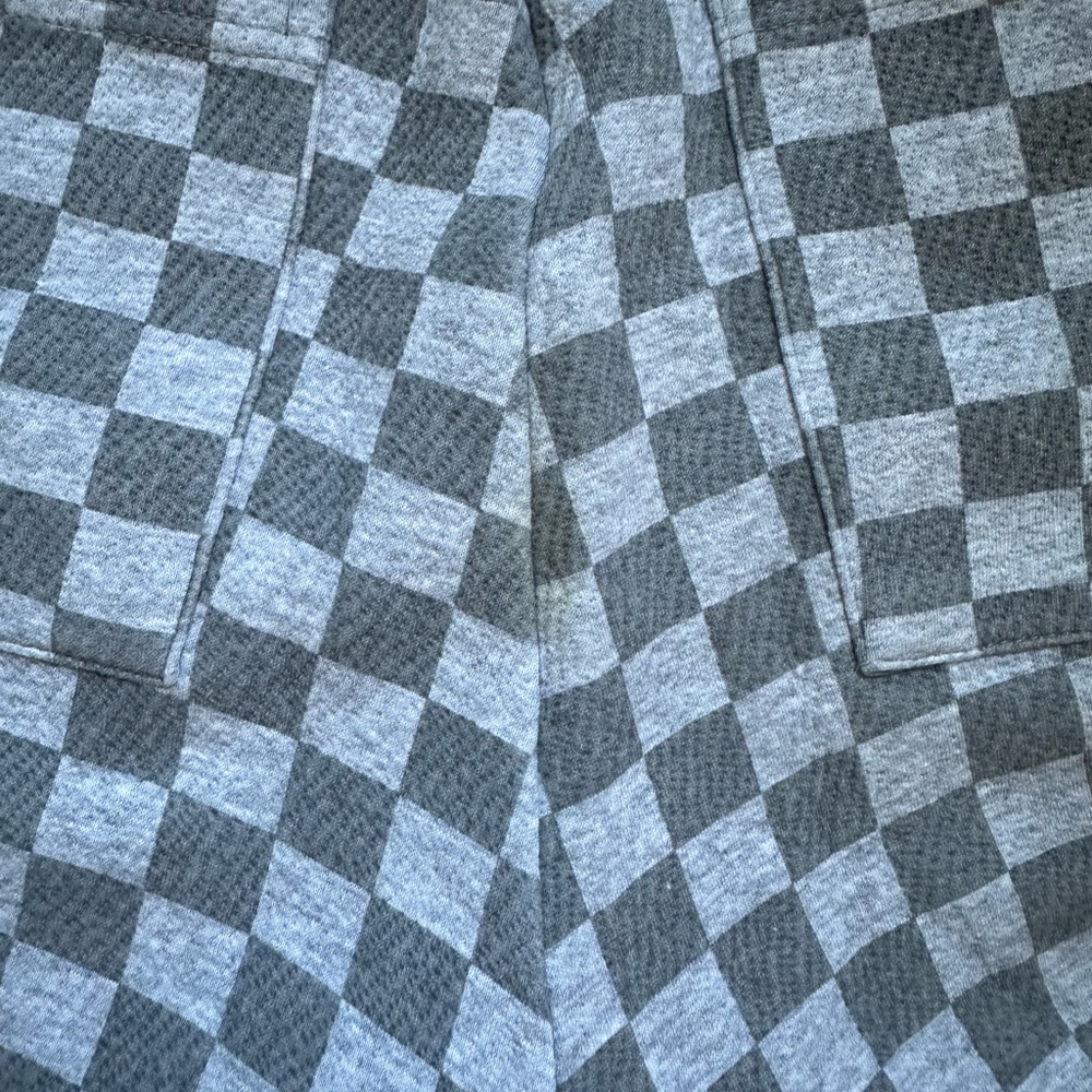 VENCEDE Gray Checkered Sweatpant Joggers w/ Drawstring & Toggles - Picture 9 of 9